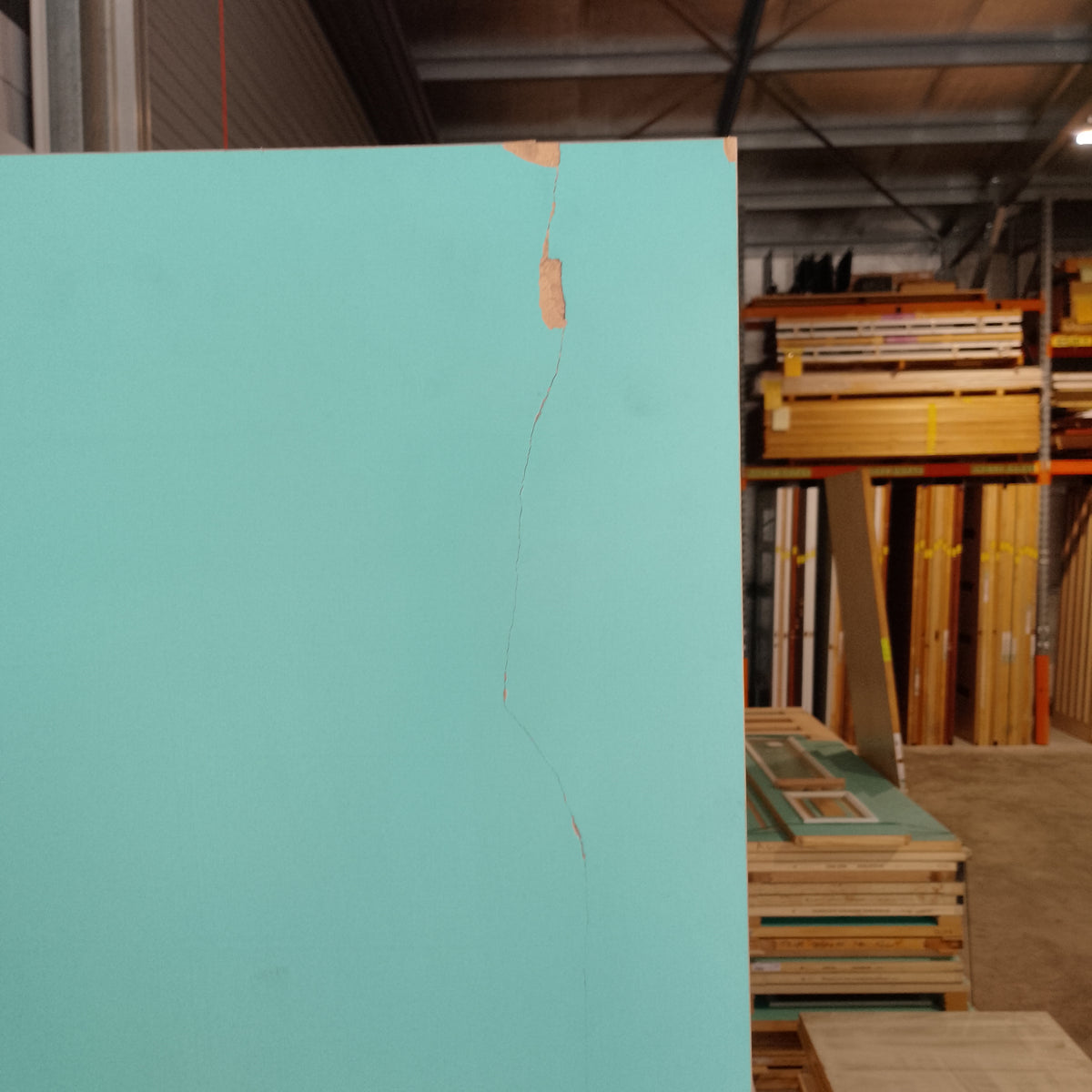 External Timber Door - 2340h x 1200w Solid Core w/ Routered Pattern (PURB104) *Factory 2nd* 30691