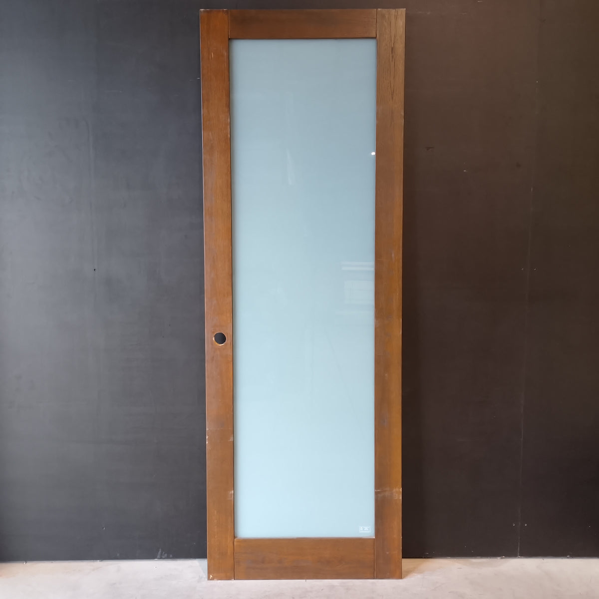 Internal Timber Door - 2340h x 820w Solid Core w/ 1 X Obscure Glass (AMOD1GT) *Factory 2nd* 30695