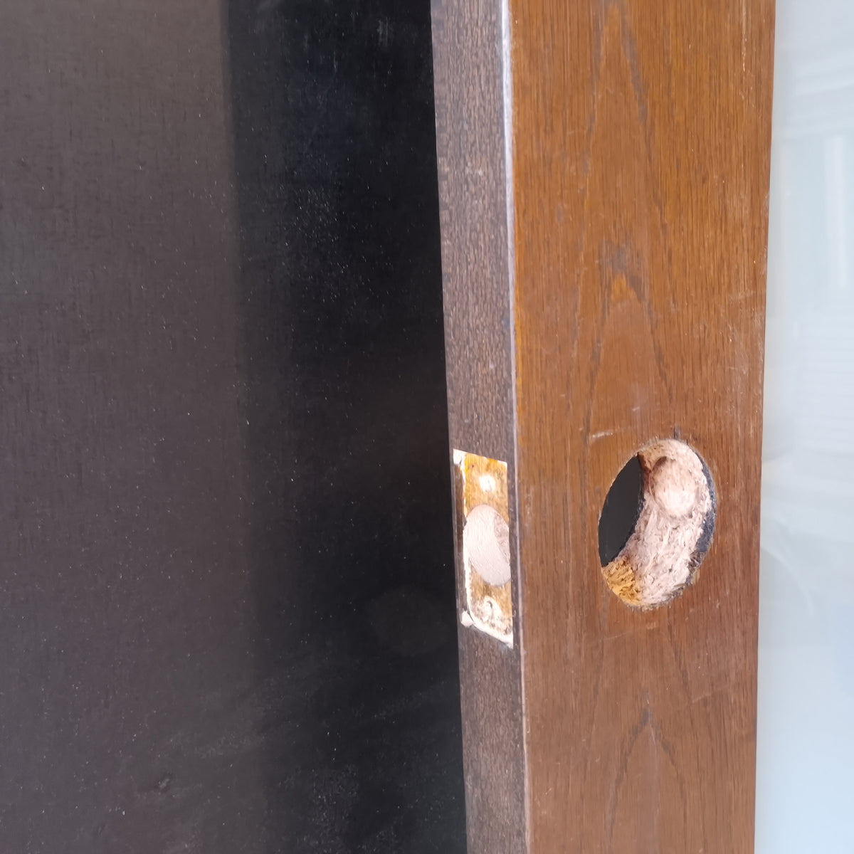 Internal Timber Door - 2340h x 820w Solid Core w/ 1 X Obscure Glass (AMOD1GT) *Factory 2nd* 30696
