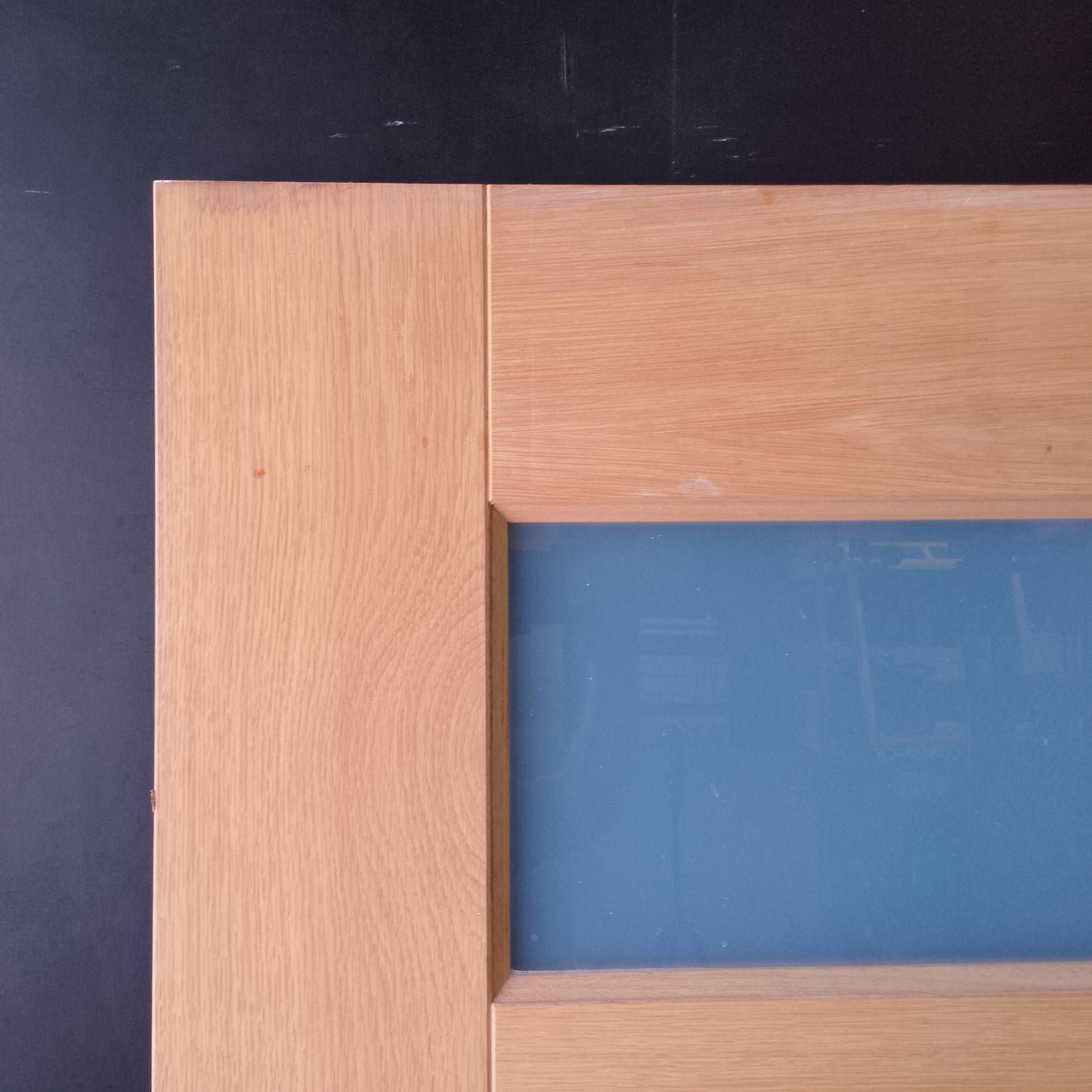 External Timber Door - 2040h x 1020w Solid Core w/ 5 X Obscure Glass (AWO5G) *Factory 2nd* 30701