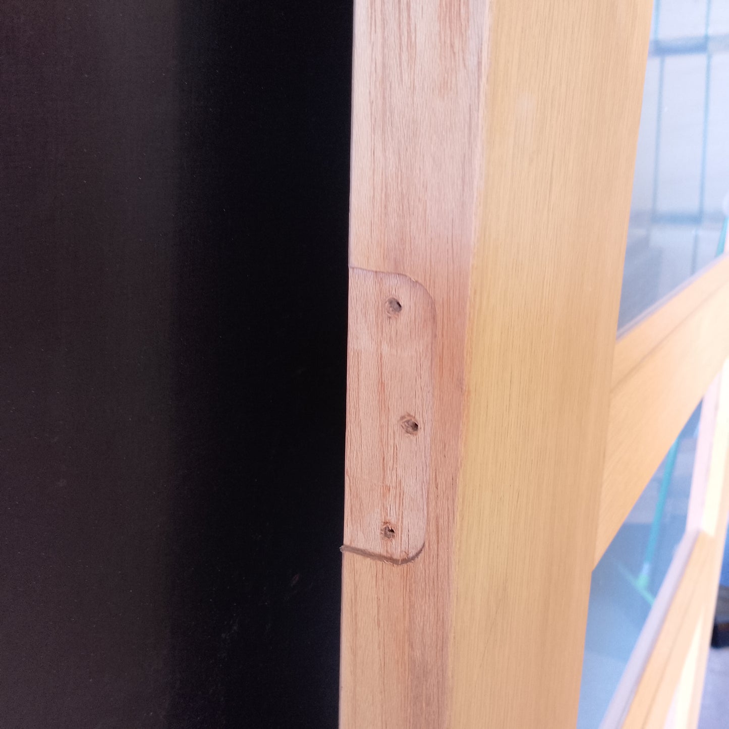 External Timber Door - 2040h x 1020w Solid Core w/ 5 X Obscure Glass (AWO5G) *Factory 2nd* 30701