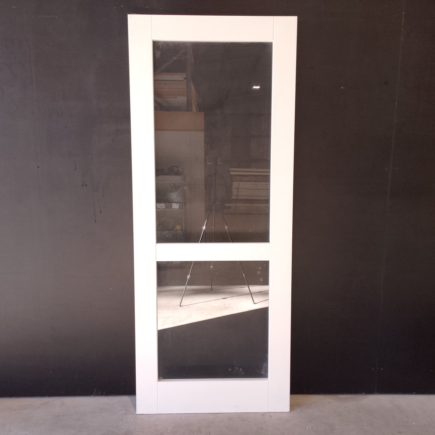 Internal Timber Door - 2040h x 820w Semi-solid Core w/ 1 X Clear Glass (PMOD8GC) *Factory 2nd* 30705