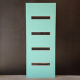 External Timber Door - 2340h x 920w Solid Core w/ 4 X Tinted Glass (PMAD104) *Factory 2nd* 30707