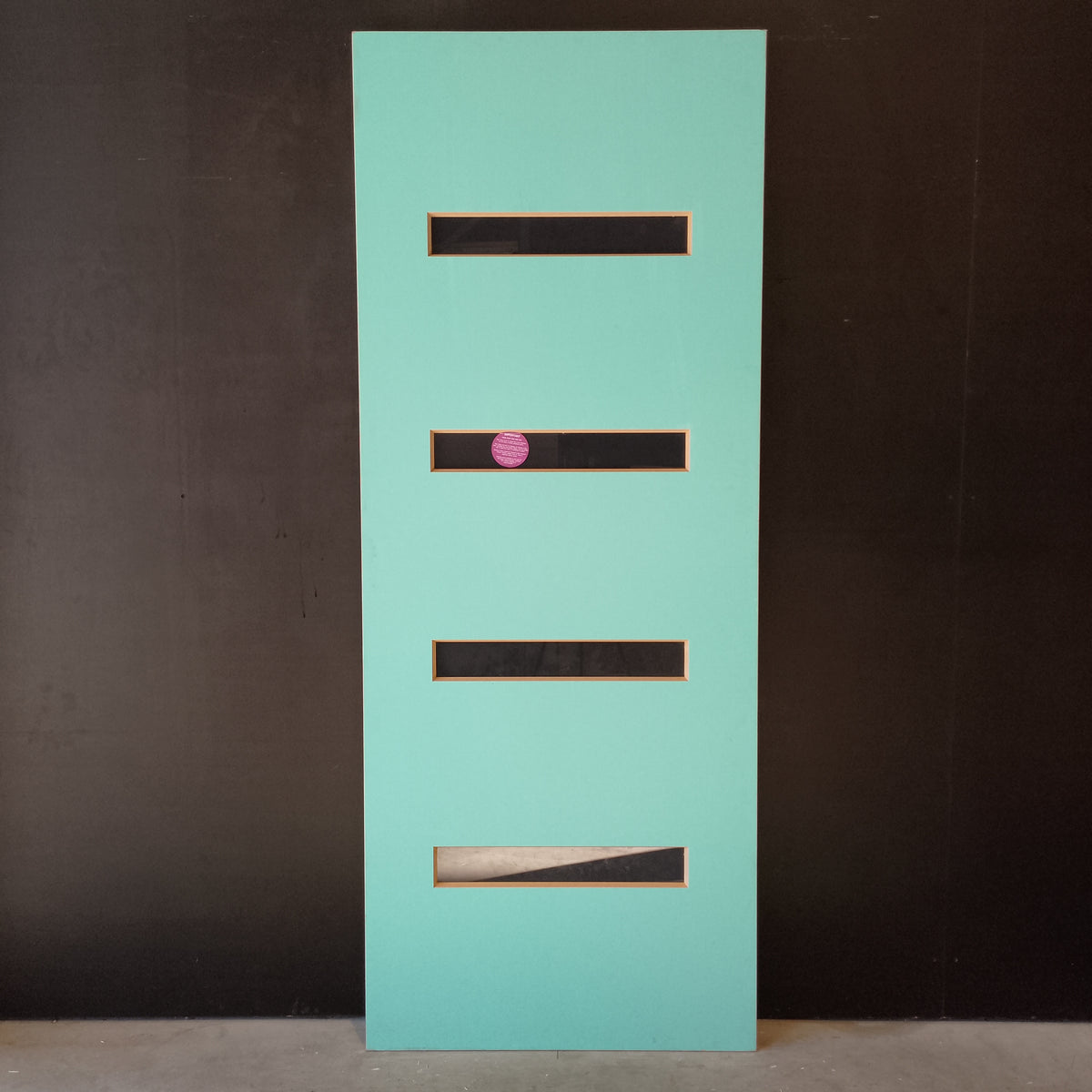 External Timber Door - 2340h x 920w Solid Core w/ 4 X Tinted Glass (PMAD104) *Factory 2nd* 30707