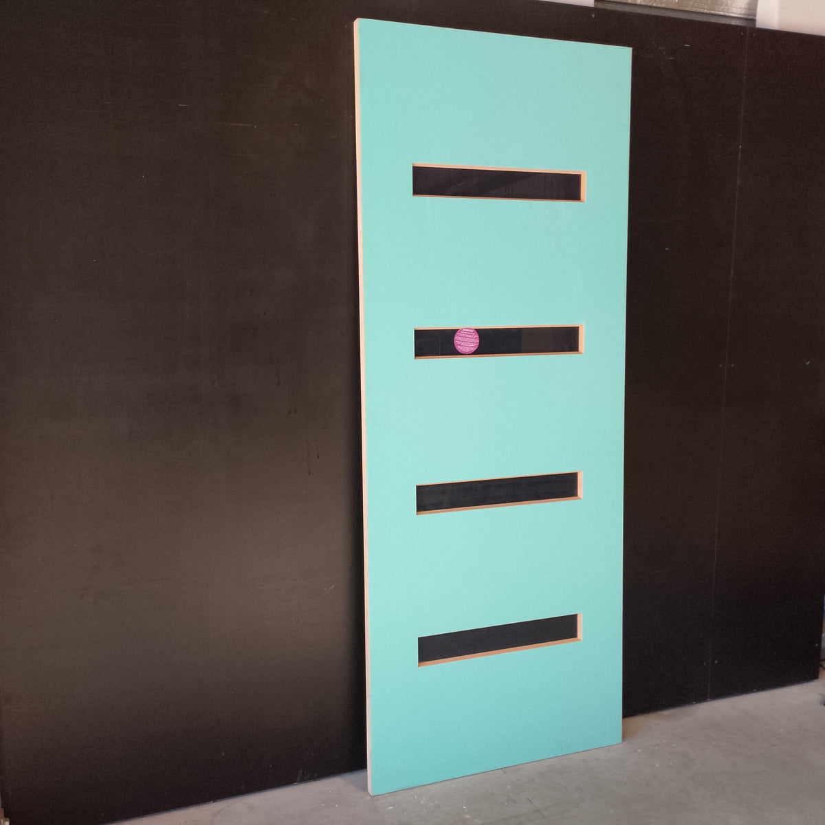External Timber Door - 2340h x 920w Solid Core w/ 4 X Tinted Glass (PMAD104) *Factory 2nd* 30707