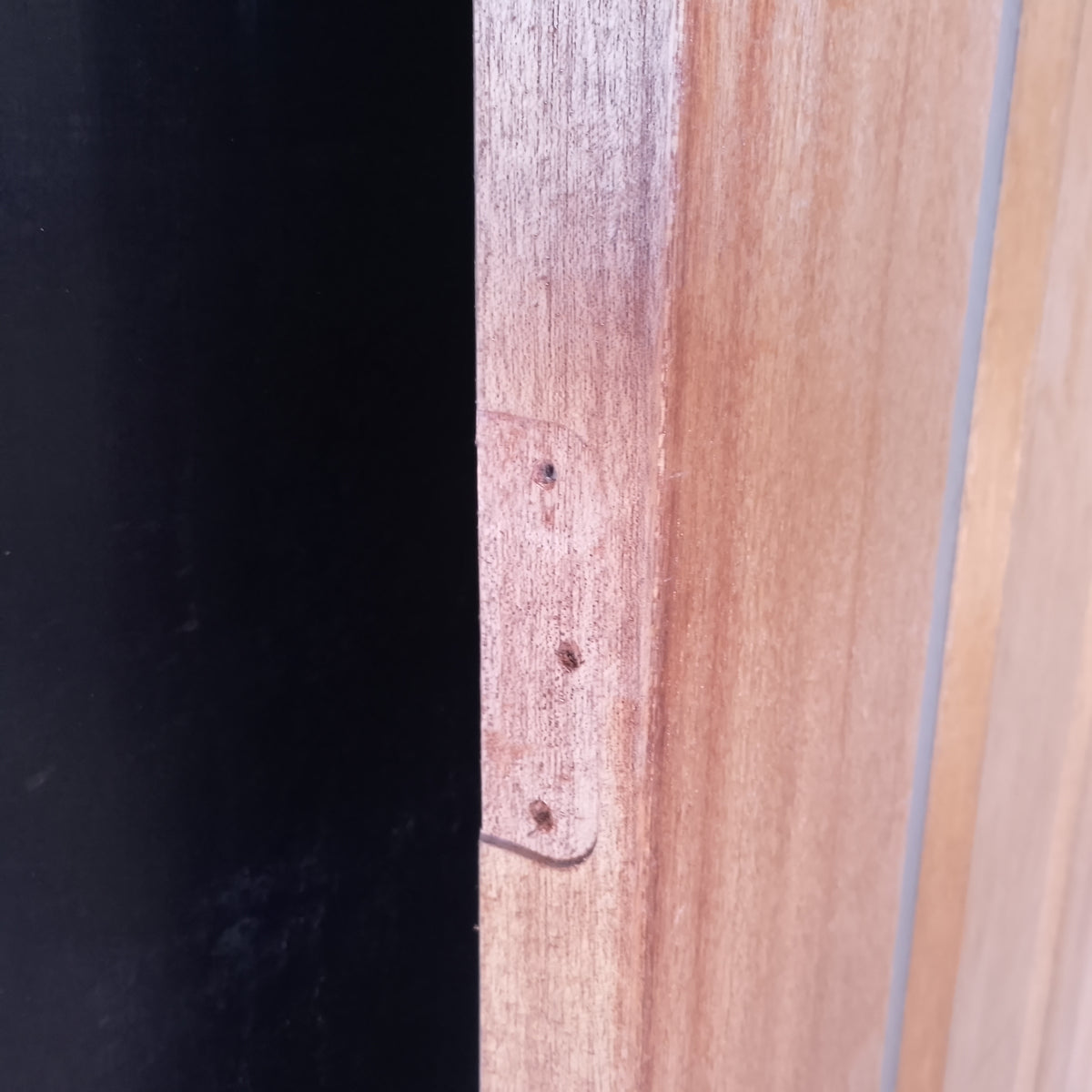 External Timber Door - 2040h x 1200w Solid Core w/ 4 X Obscure Glass (R. XS45) *Factory 2nd* 30713