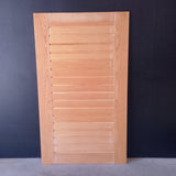 External Timber Door - 2040h x 1200w Solid Core w/ Horizontal Slats (AWOWS 19H) *Factory 2nd* 30714