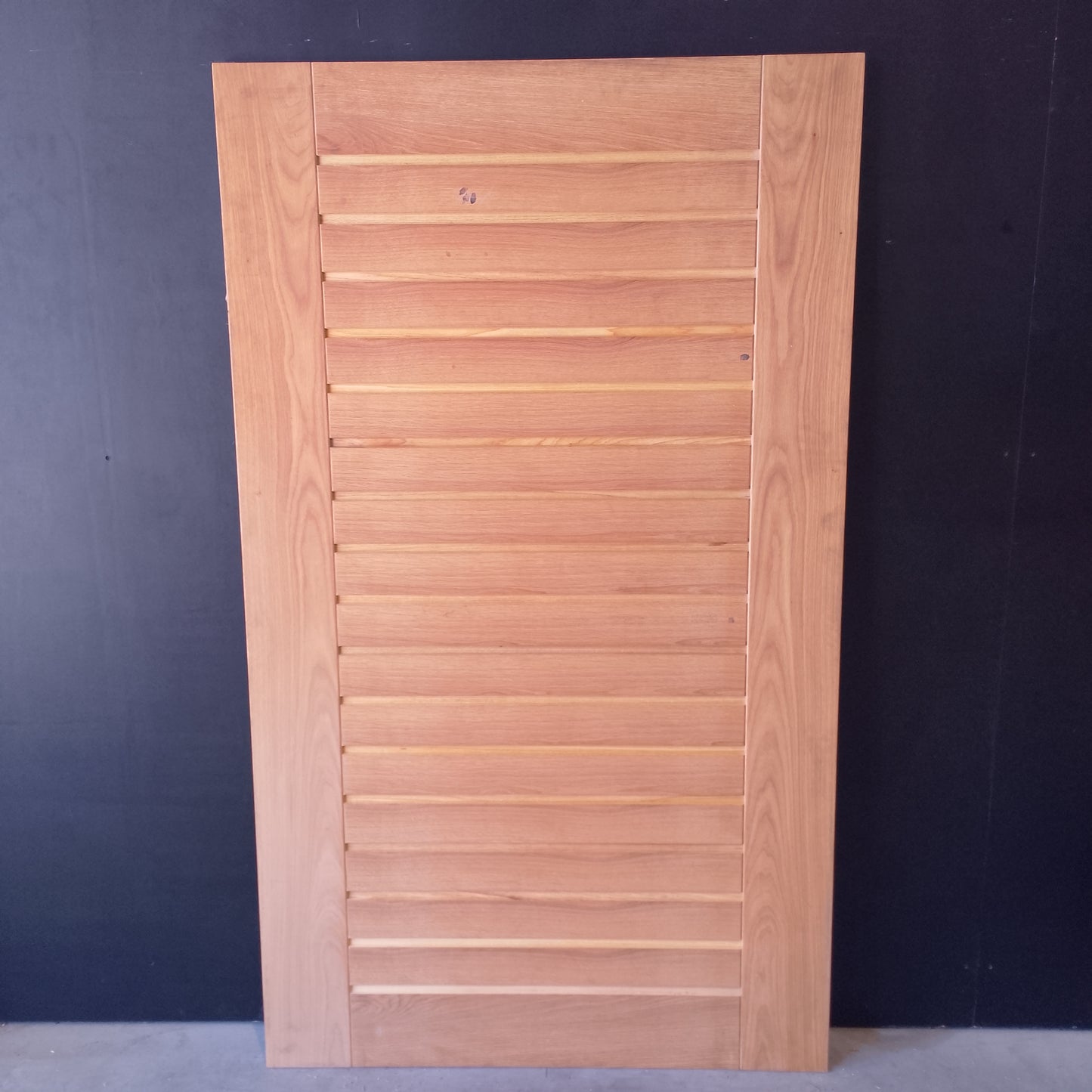 External Timber Door - 2040h x 1200w Solid Core w/ Horizontal Slats (AWOWS 19H) *Factory 2nd* 30714