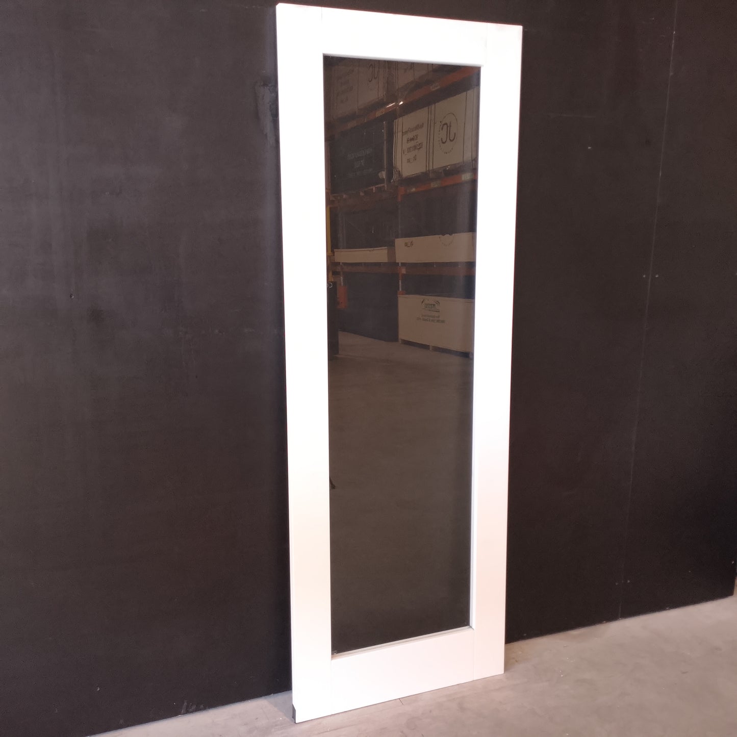 Internal Timber Door - 2040h x 720w Semi-Solid Core w/ 1 X Clear Glass  (PMOD1GC) *Factory 2nd* 30715