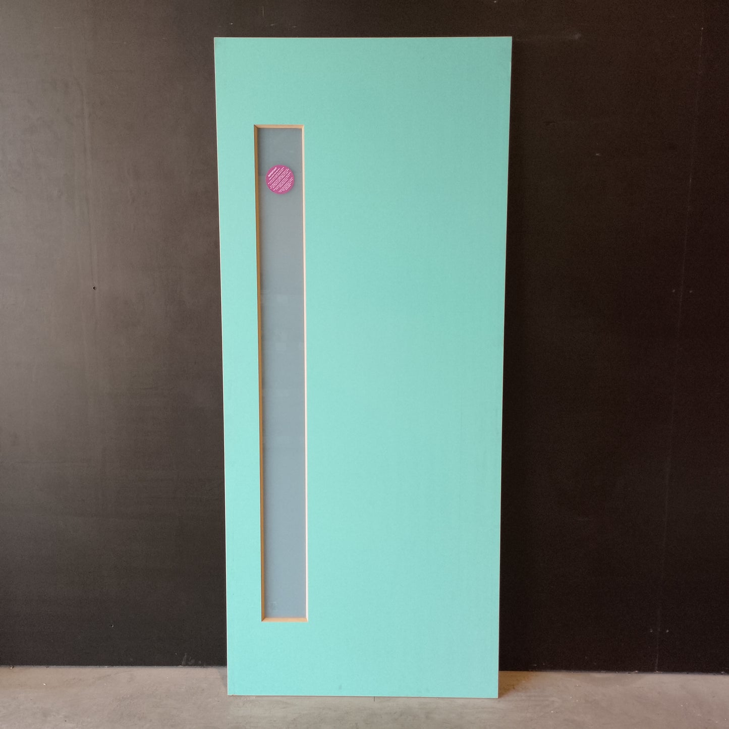 External Timber Door - 2040h x 870w Solid Core w/ 1 X Obscure Glass  (PMAD101) *Factory 2nd* 30718