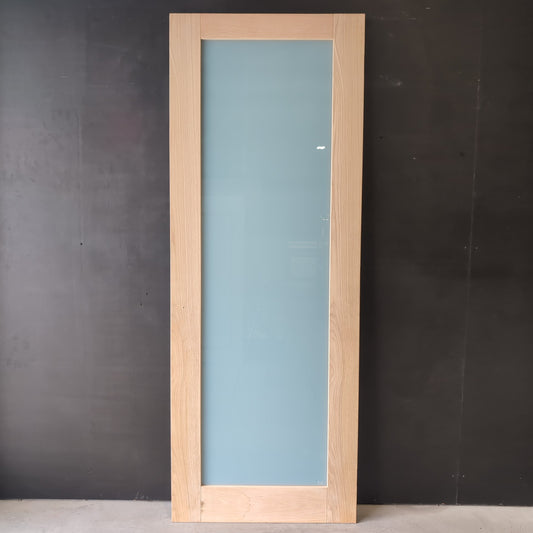 Internal Timber Door - 2340h x 870w Semi-Solid Core w/ 1 X Obscure Glass (AMOD1GT) *Factory 2nd* 30719