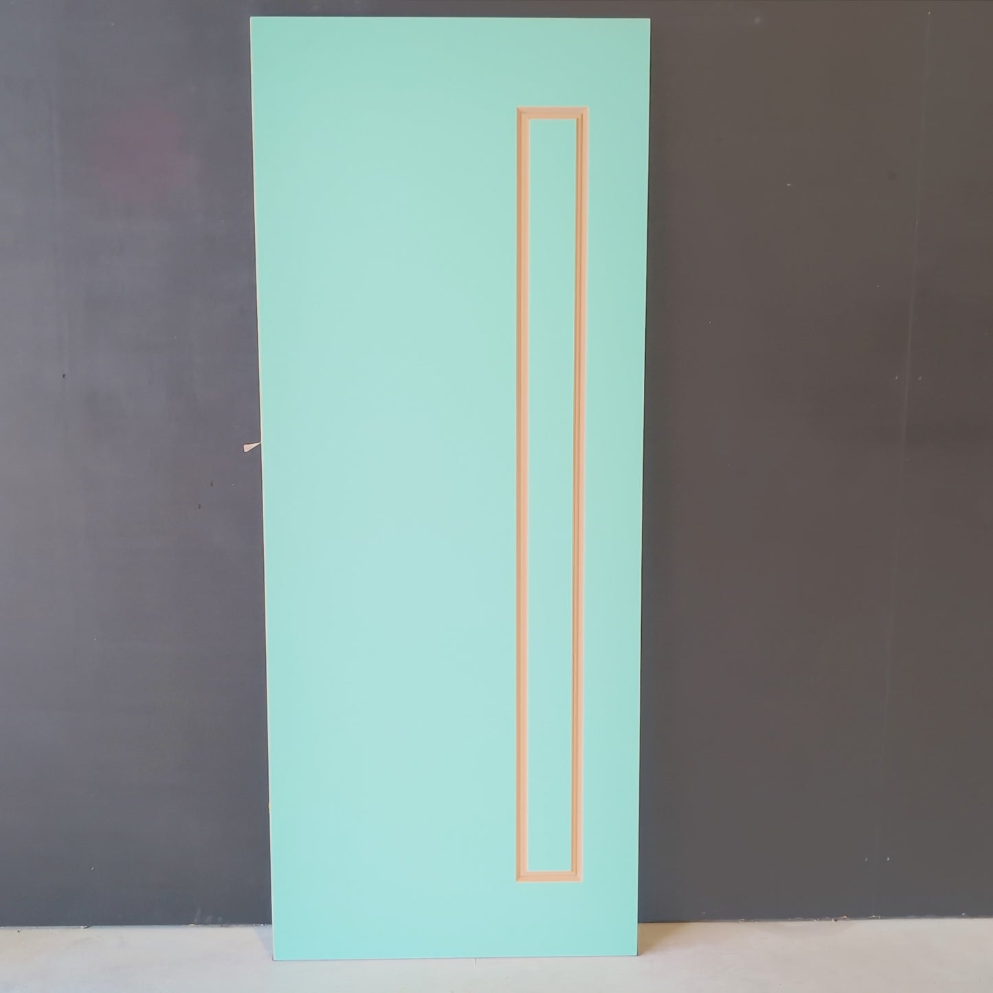 External Timber Door - 2040h x 820w Solid Core w/ Pattern One Side (XV1) *Factory 2nd* 30721