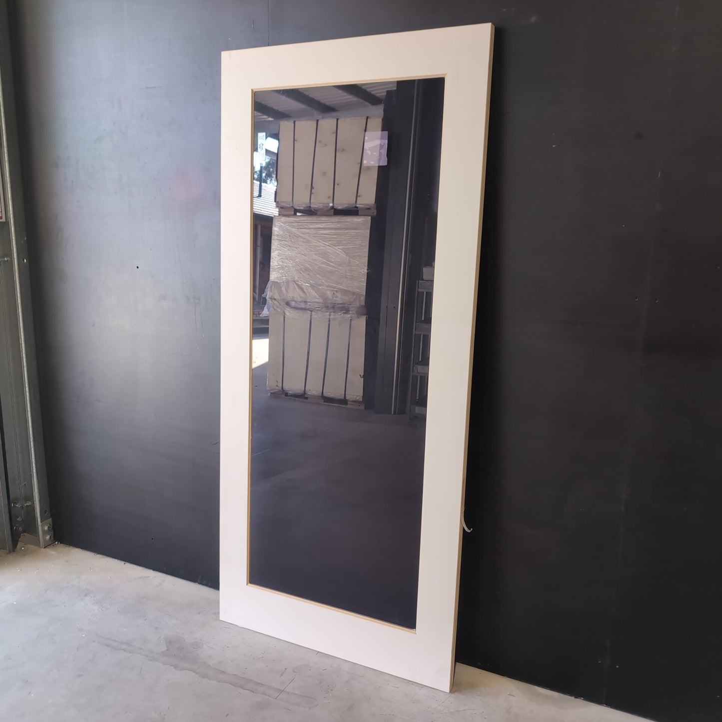 Internal Timber Door - 2040h x 920w Solid Core w/ 1 X Tinted Glass (HMC11) *Factory 2nd* 30722