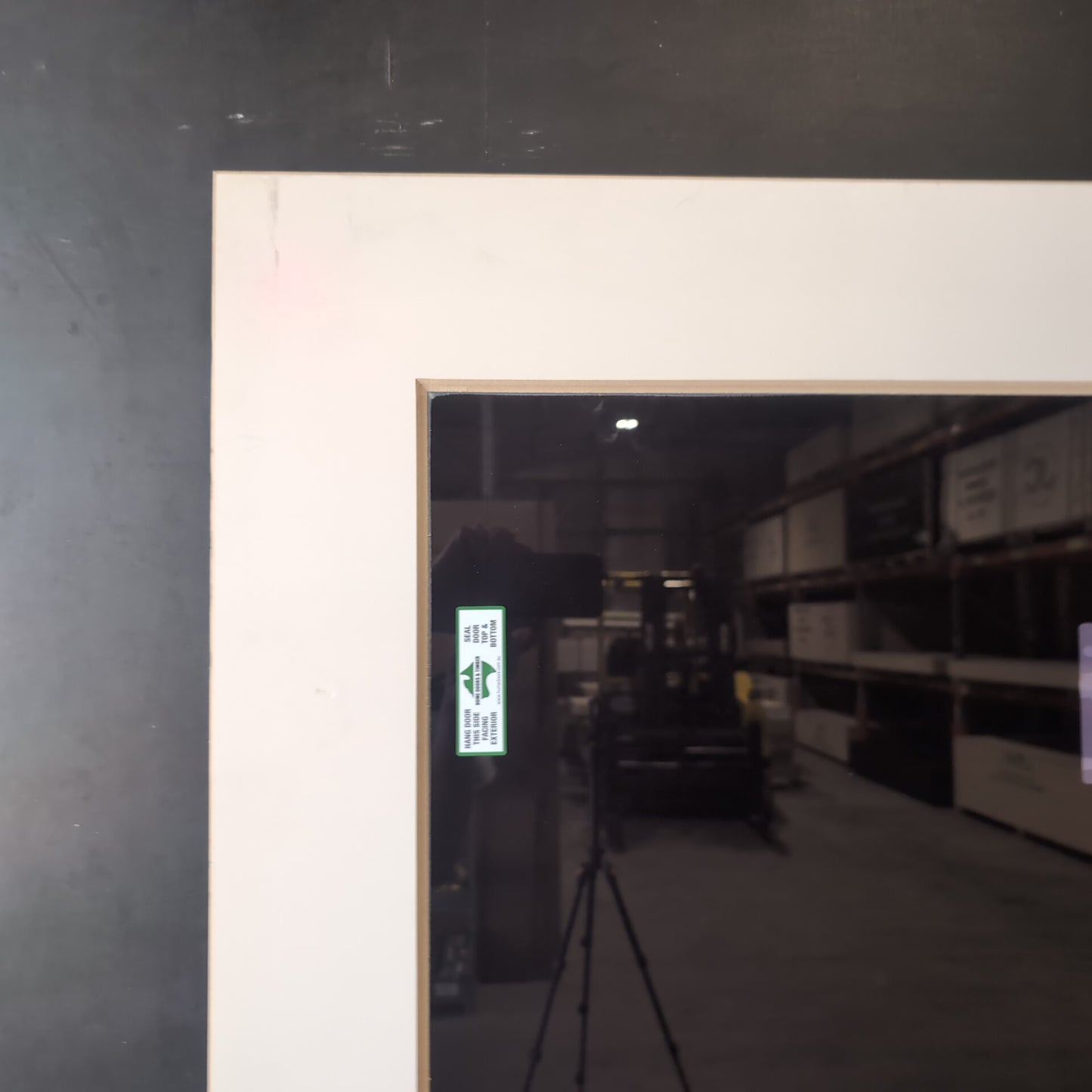 Internal Timber Door - 2040h x 920w Solid Core w/ 1 X Tinted Glass (HMC11) *Factory 2nd* 30722