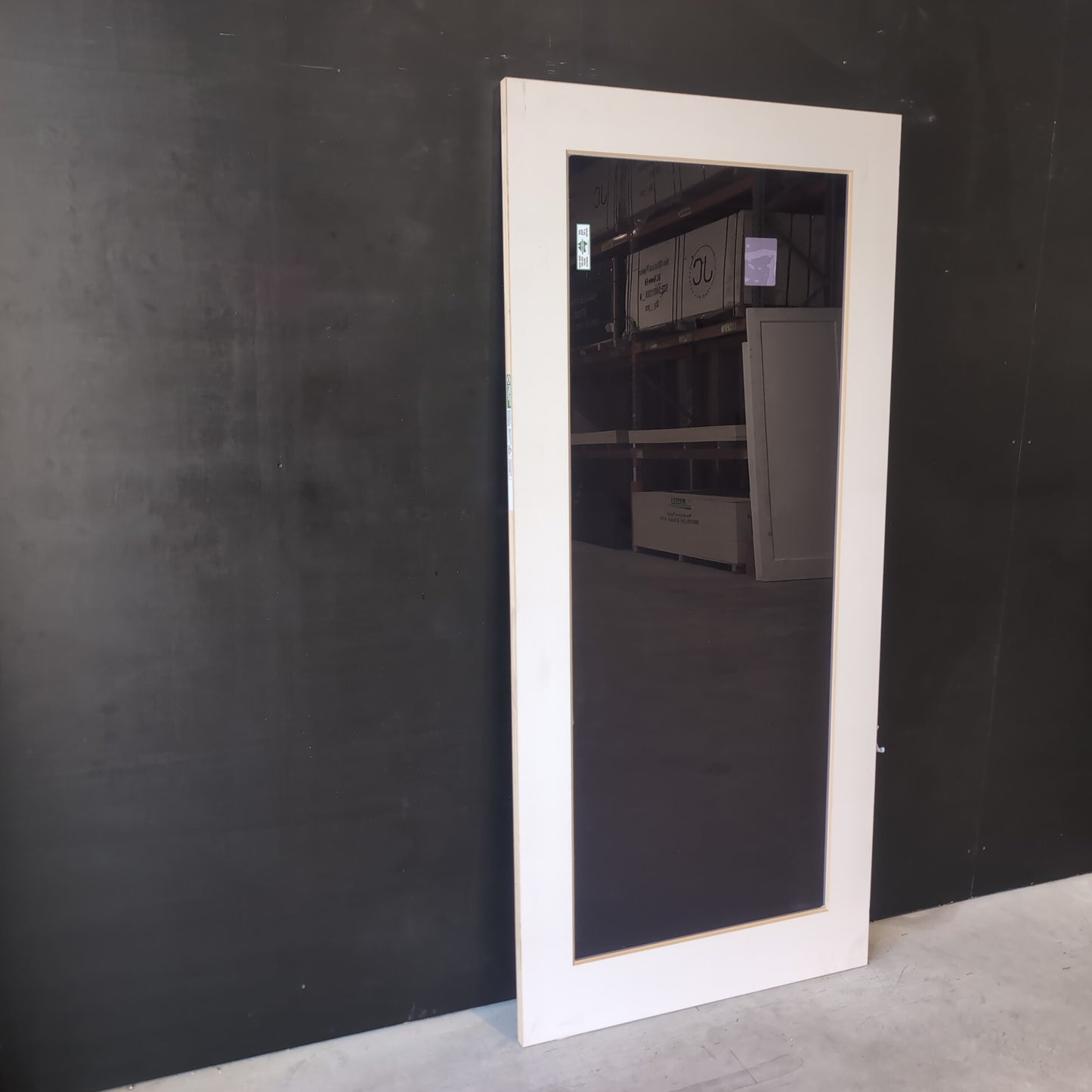 Internal Timber Door - 2040h x 920w Solid Core w/ 1 X Tinted Glass (HMC11) *Factory 2nd* 30722