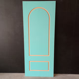 External Timber Door - 2040h x 820w Solid Core w/ Pattern one side (XV32) *Factory 2nd* 30728