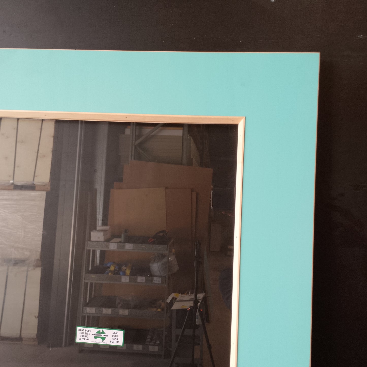 External Timber Door - 2040h x 870w Solid Core w/ 1 X Clear Glass (XF3) *Factory 2nd* 30729