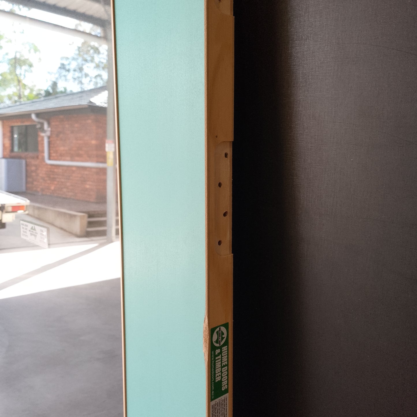 External Timber Door - 2040h x 870w Solid Core w/ 1 X Clear Glass (XF3) *Factory 2nd* 30729