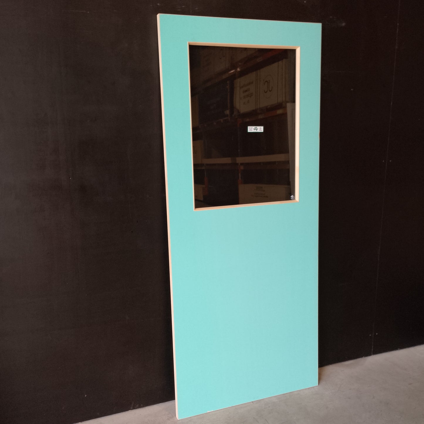 External Timber Door - 2040h x 870w Solid Core w/ 1 X Clear Glass (XF3) *Factory 2nd* 30729