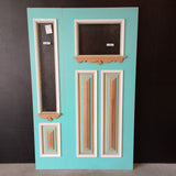 External Timber Door Rebated Set - 2100h x 1330w Solid Core w/ 2 X Cathedral Glass (XCB1 / XCB2) *Factory 2nd* 30731