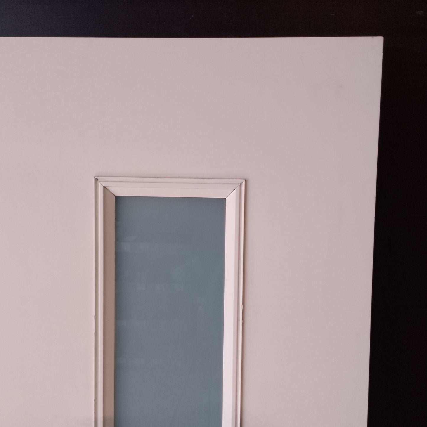 External Fiberglass Door - 2040h x 820w Polyurethane Core w/ 1 X Obscure Glass (FLF10SST) *Factory 2nd* 30733