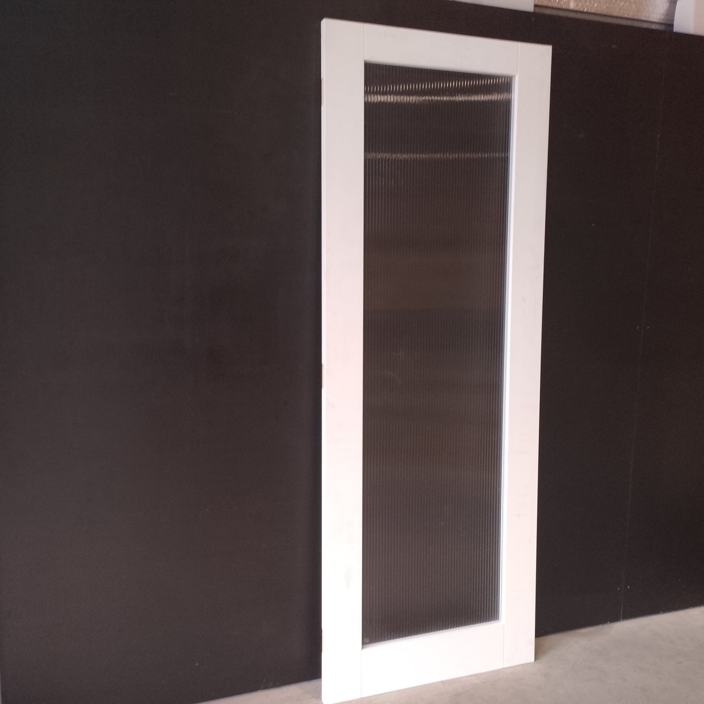 Internal Timber Door - 2340h x 870w Semi-Solid Core w/ 1 X Fluted Glass (PROM1G) *Factory 2nd* 30737