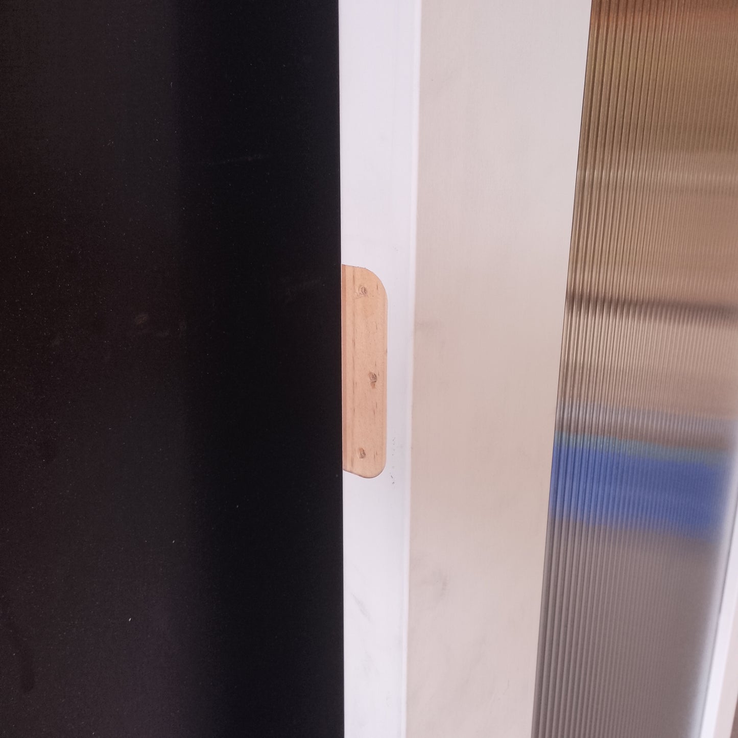 Internal Timber Door - 2340h x 870w Semi-Solid Core w/ 1 X Fluted Glass (PROM1G) *Factory 2nd* 30737