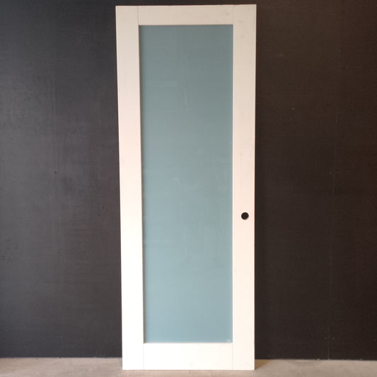 Internal Timber Door - 2340h x 870w Semi-Solid w/ 1 X Obscure Glass (PMOD1GT) *Factory 2nd* 30738