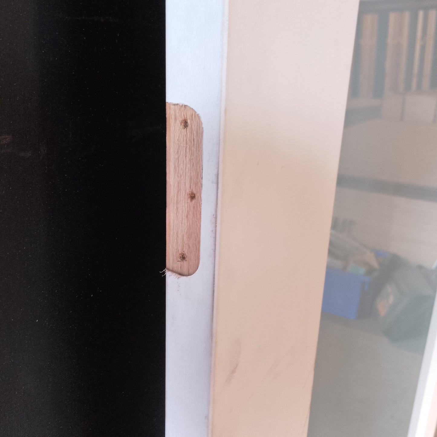 Internal Timber Door - 2340h x 870w Semi-Solid w/ 1 X Obscure Glass (PMOD1GT) *Factory 2nd* 30738