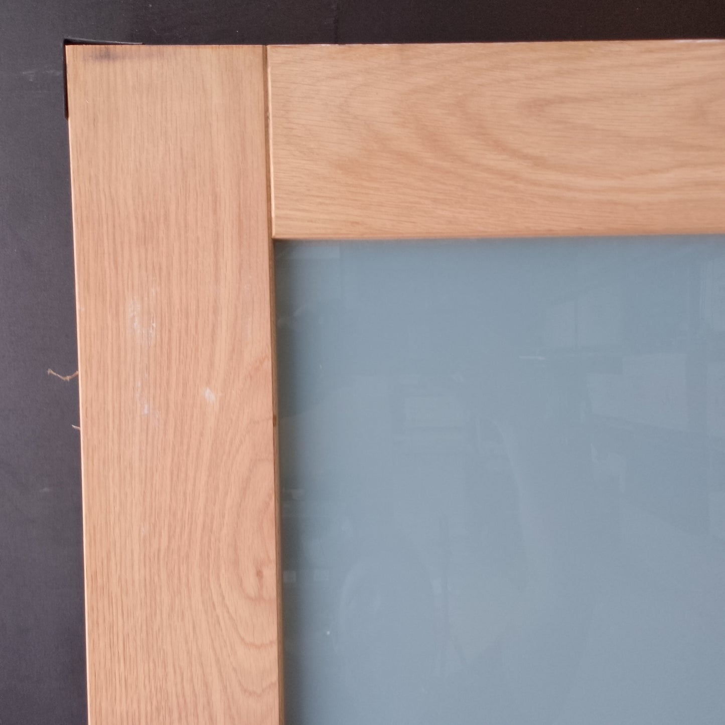 Internal Timber Door - 2340h x 820w Semi-Solid w/ 1 X Obscure Glass (AMOD1GT) *Factory 2nd* 30740