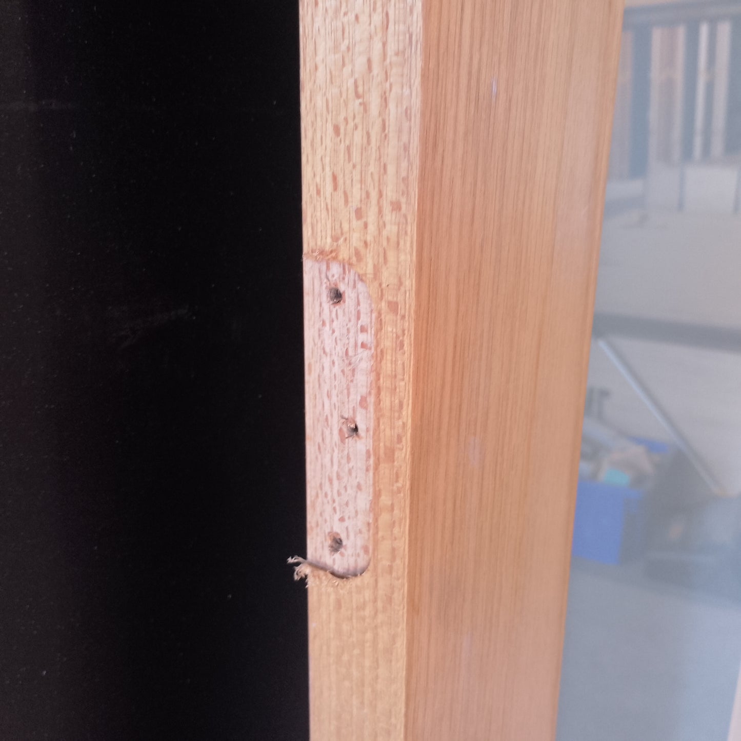 Internal Timber Door - 2340h x 820w Semi-Solid w/ 1 X Obscure Glass (AMOD1GT) *Factory 2nd* 30740