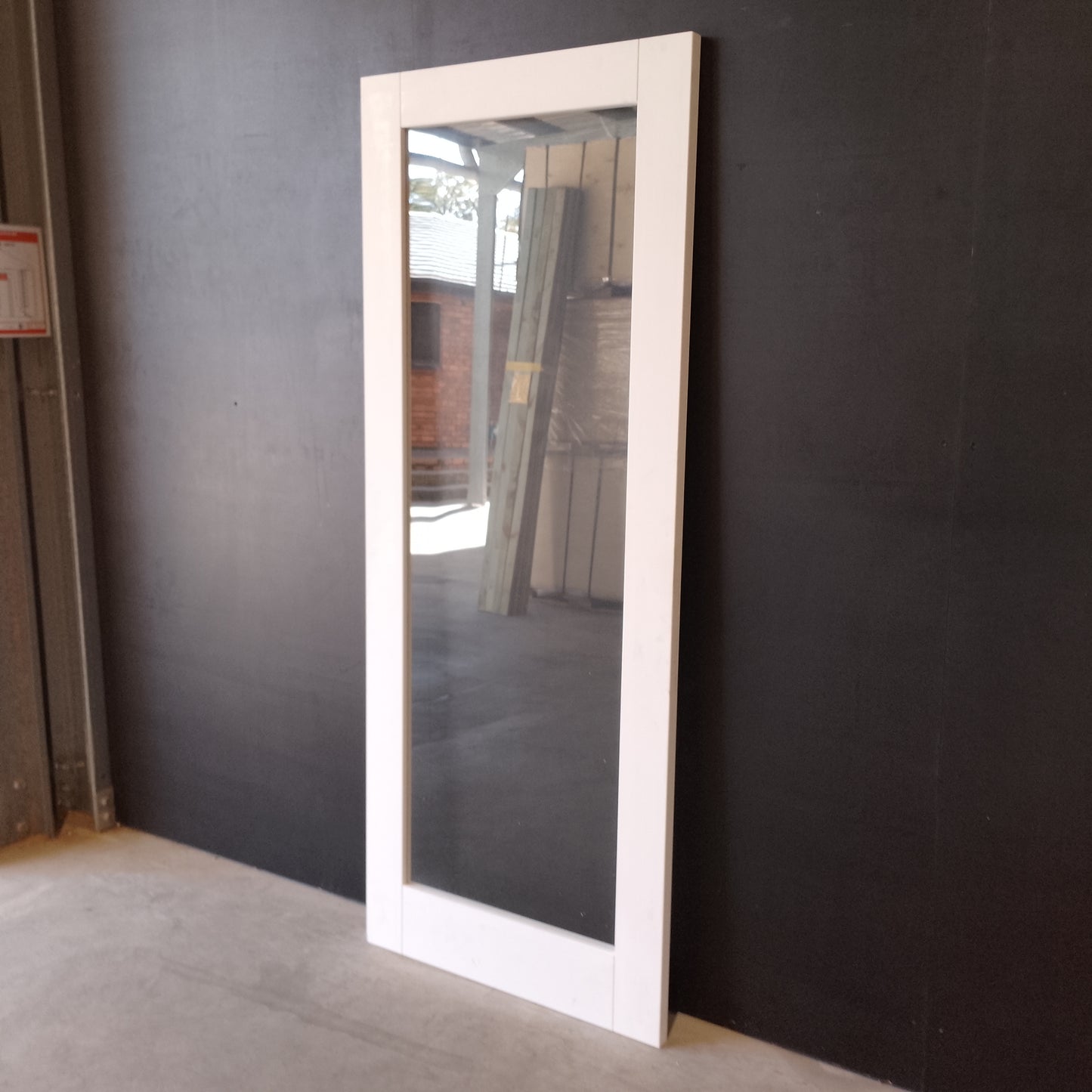 Internal Timber Door - 2040h x 820w Semi-Solid w/ 1 X Clear Glass (PMOD1GC) *Factory 2nd* 30742