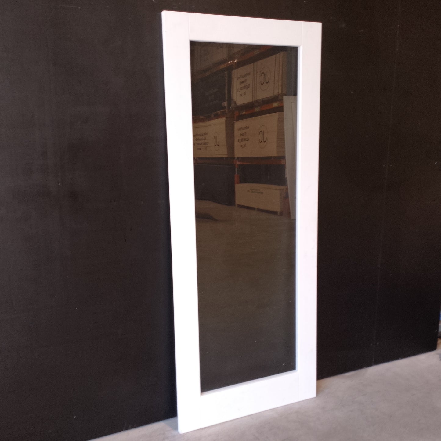 Internal Timber Door - 2040h x 820w Semi-Solid w/ 1 X Clear Glass (PMOD1GC) *Factory 2nd* 30742