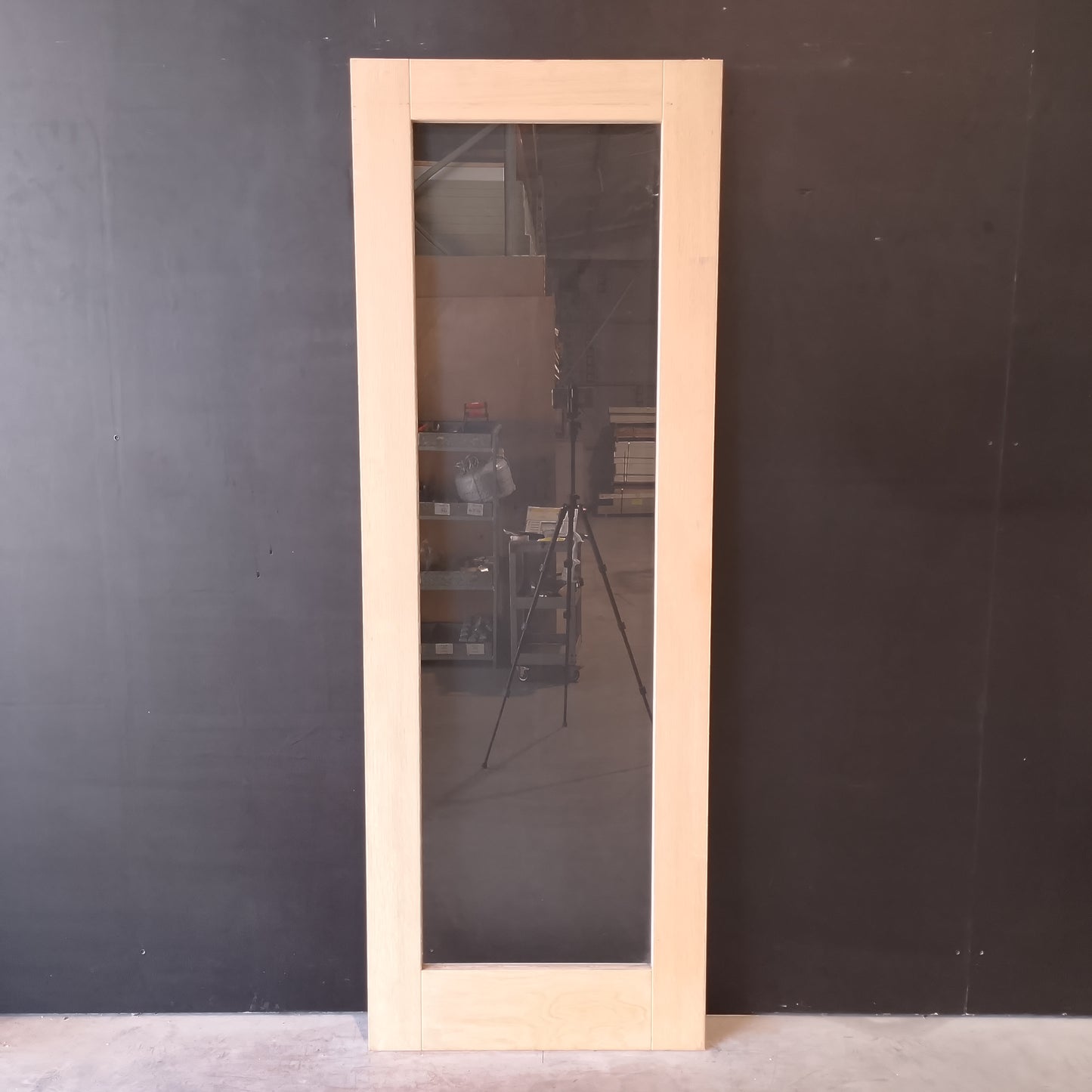 Internal Timber Door - 2040h x 720w Semi-Solid  w/ 1 X Clear Glass (AMOD1GC) *Factory 2nd* 30743