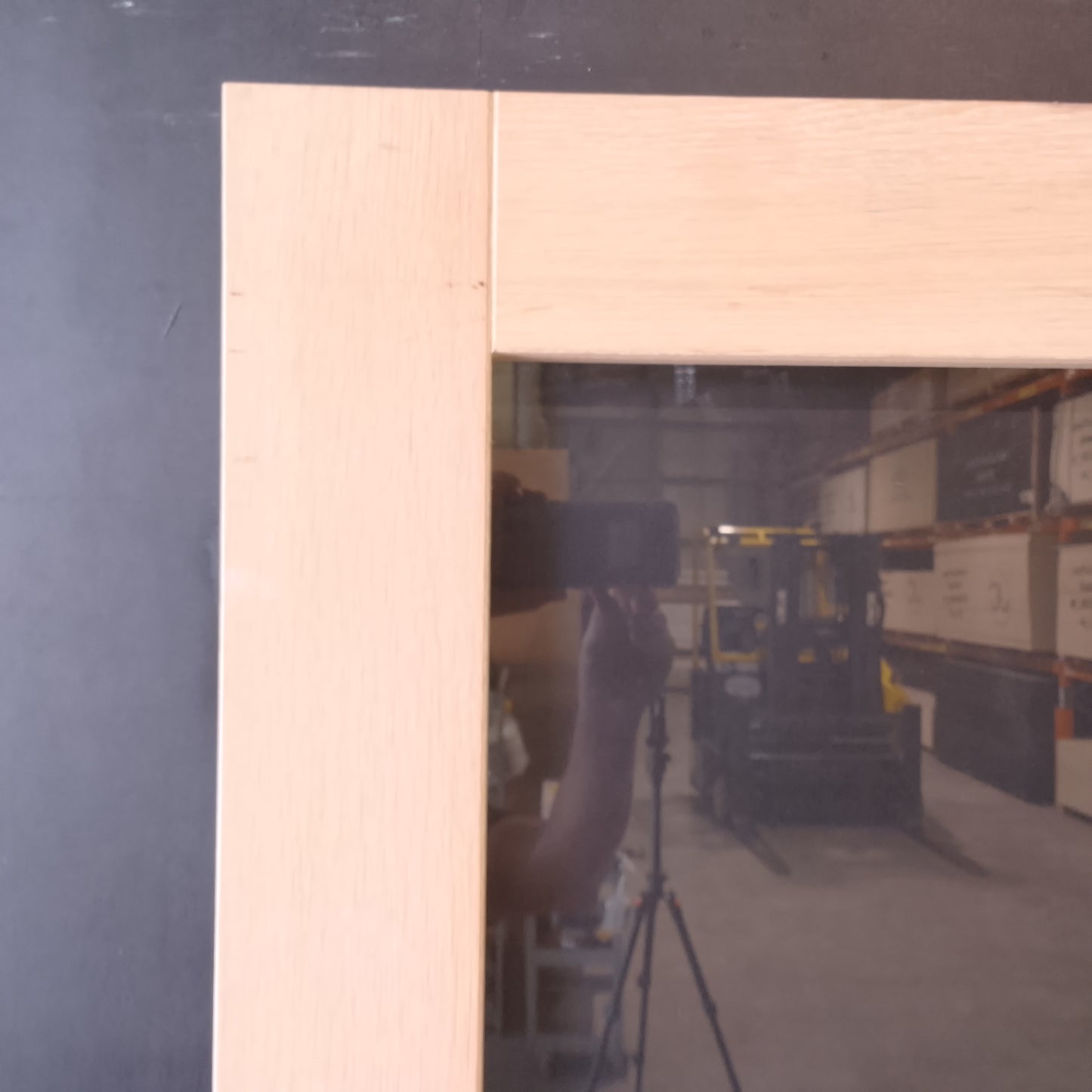 Internal Timber Door - 2040h x 720w Semi-Solid  w/ 1 X Clear Glass (AMOD1GC) *Factory 2nd* 30743