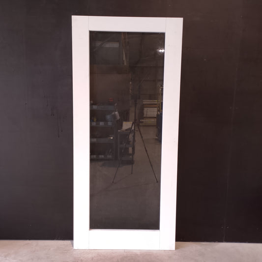 Internal Timber Door - 2040h x 920w Semi-Solid w/ 1 X Clear Glass (PMOD1GC) *Factory 2nd* 30744