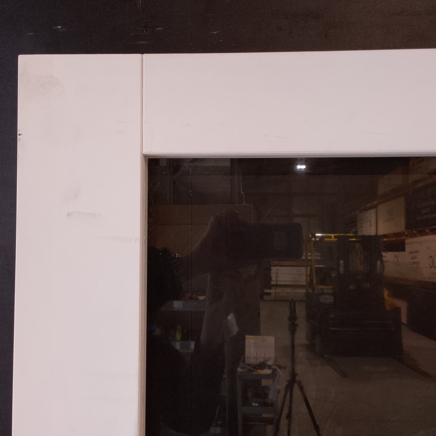 Internal Timber Door - 2040h x 920w Semi-Solid w/ 1 X Clear Glass (PMOD1GC) *Factory 2nd* 30744