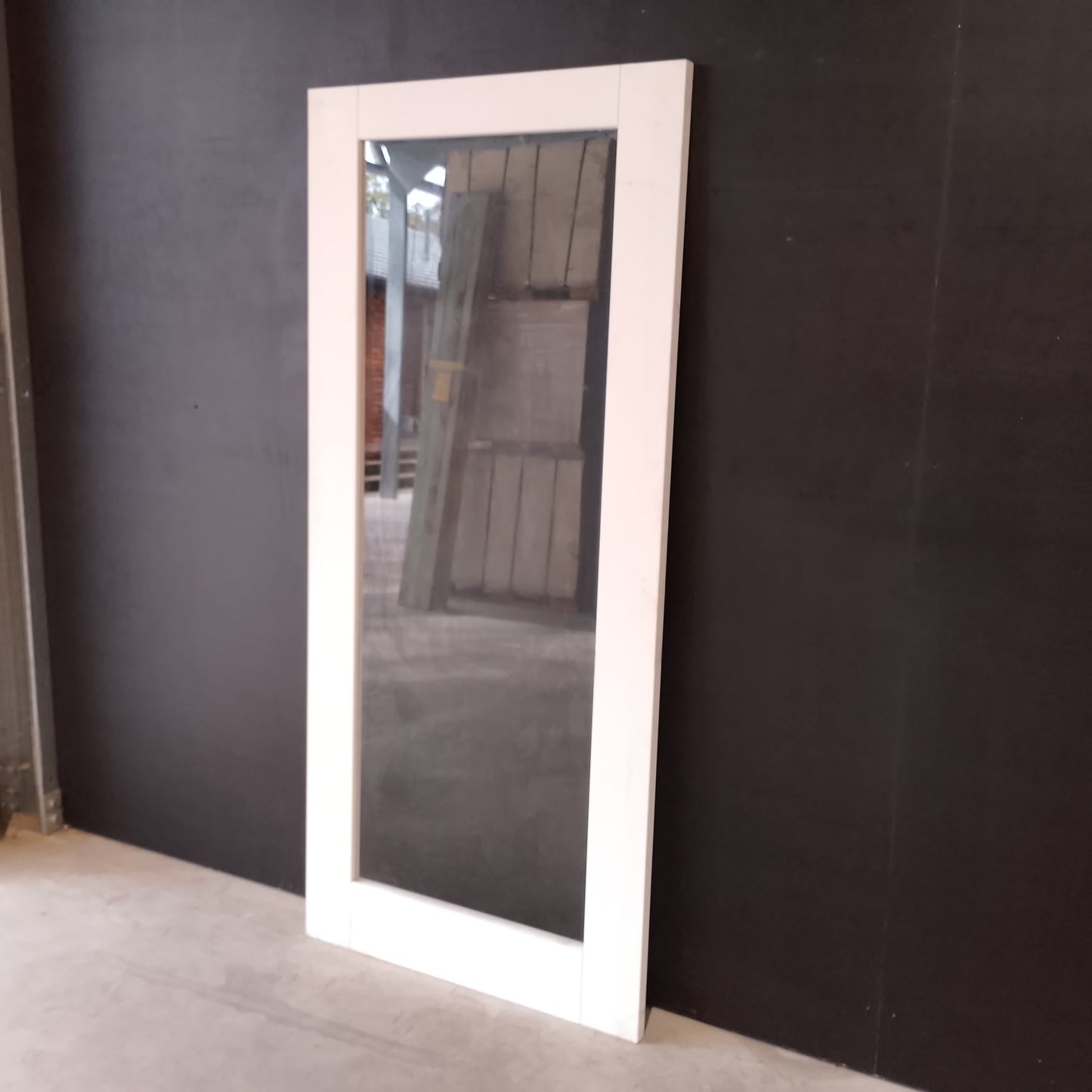 Internal Timber Door - 2040h x 920w Semi-Solid w/ 1 X Clear Glass (PMOD1GC) *Factory 2nd* 30744