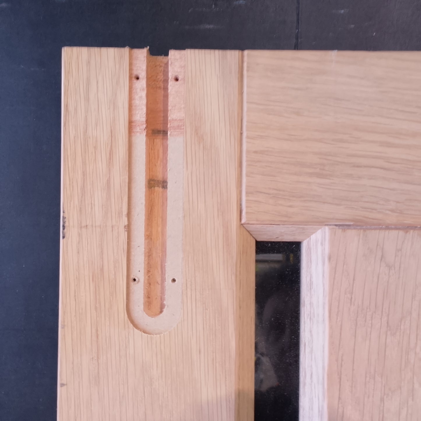 External Timber Door - 2040h x 820w Solid Core w/ 5 X Clear Glass (AWO5VG) *Factory 2nd* 30745