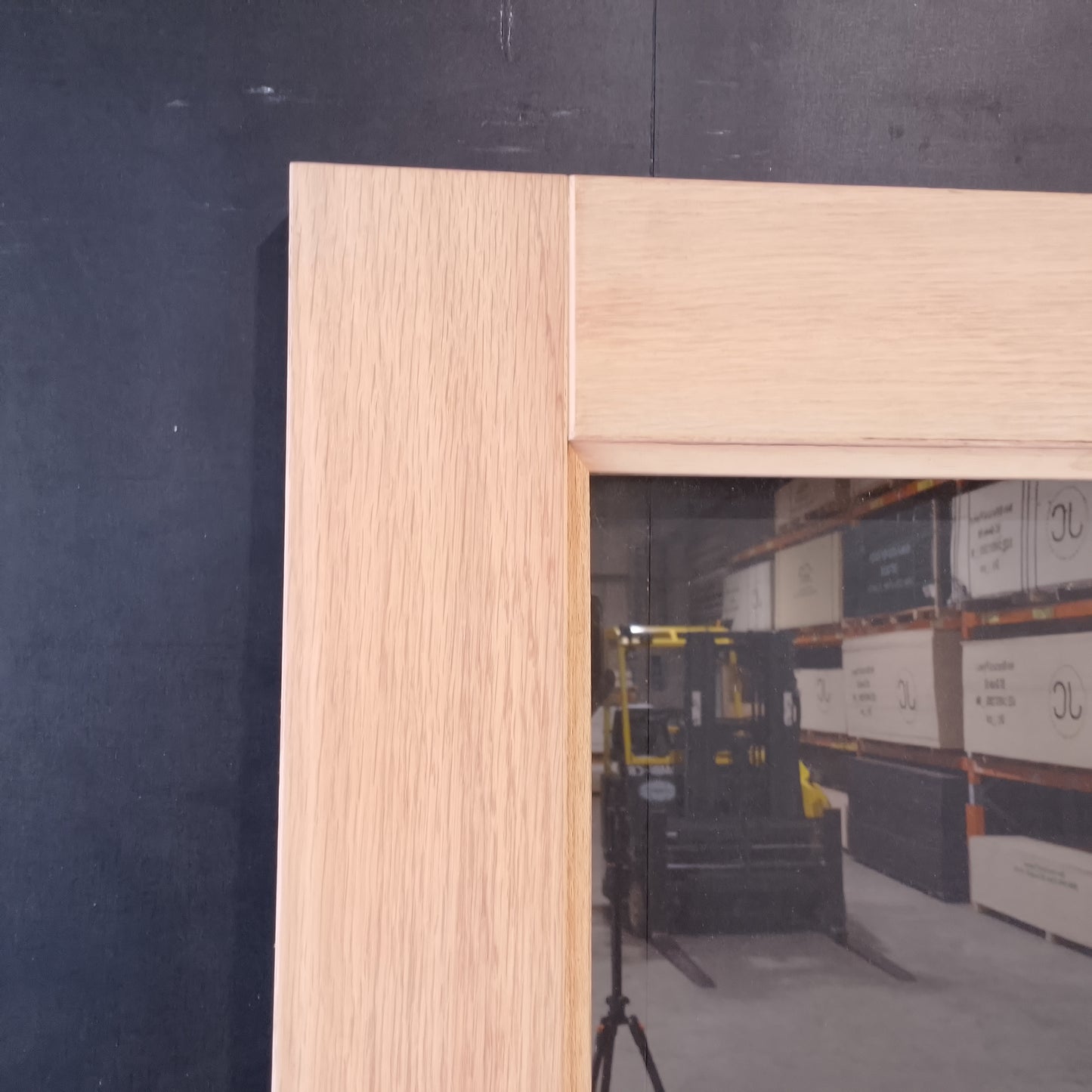 External Timber Door - 2040h x 820w Solid Core w/ 1 X Clear Glass (AWO21) *Factory 2nd* 30747