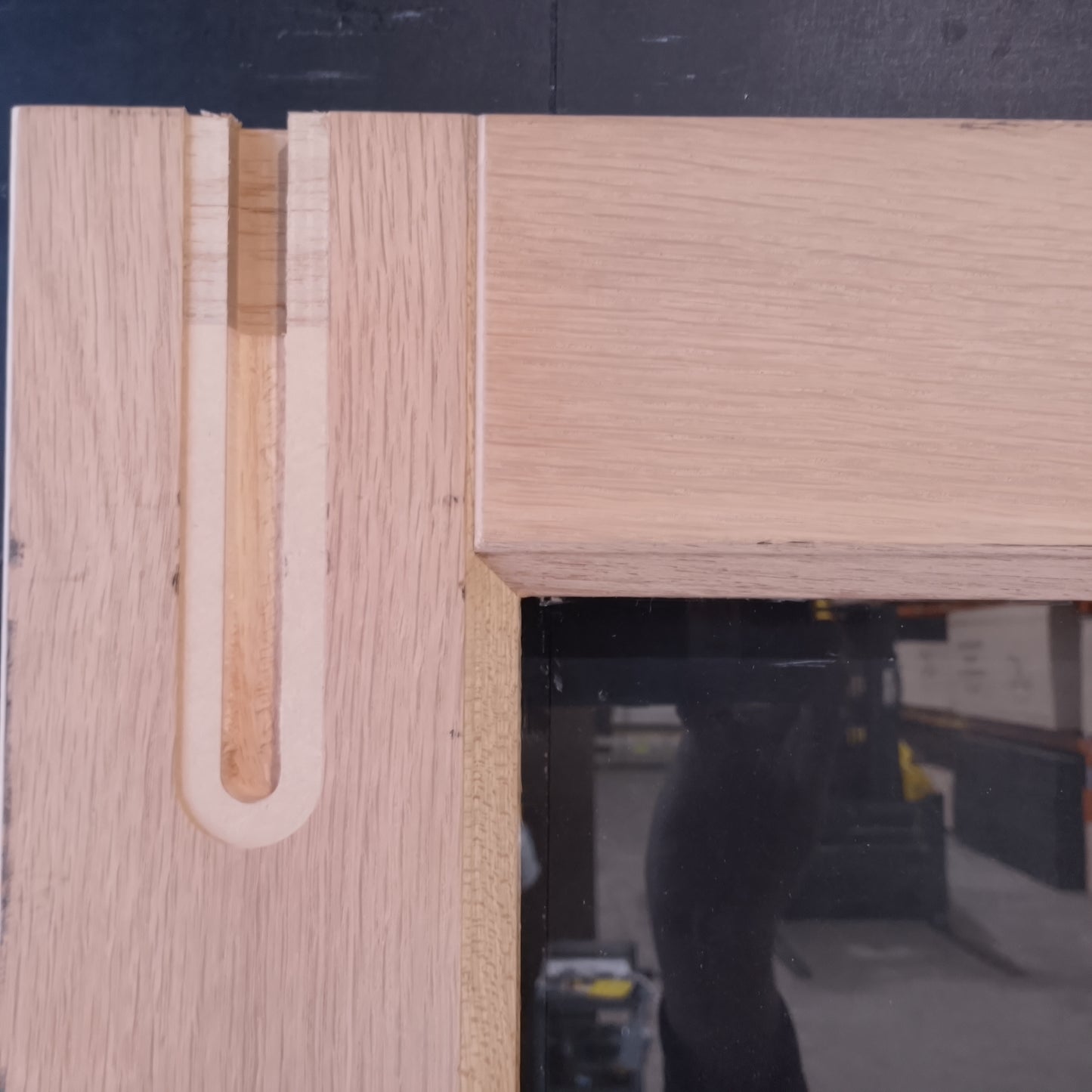 External Timber Door - 2040h x 820w Solid Core w/ 1 X Clear Glass (AWO21) *Factory 2nd* 30747