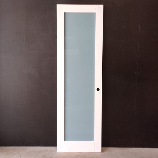 Internal Timber Door - 2340h x 720w Semi-Solid w/ 1 X Obscure Glass (PMOD1GT) *Factory 2nd* 30752