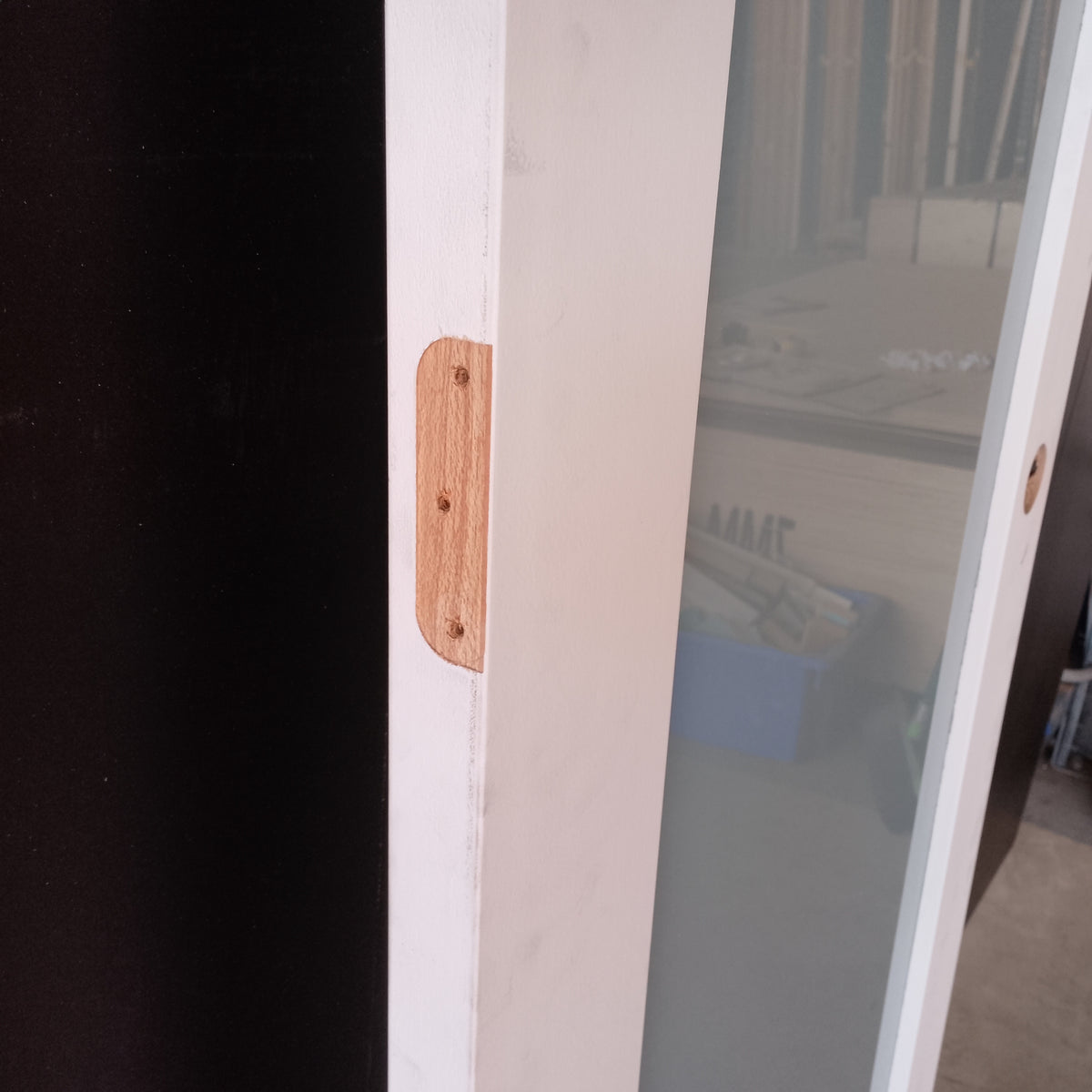 Internal Timber Door - 2340h x 720w Semi-Solid w/ 1 X Obscure Glass (PMOD1GT) *Factory 2nd* 30752