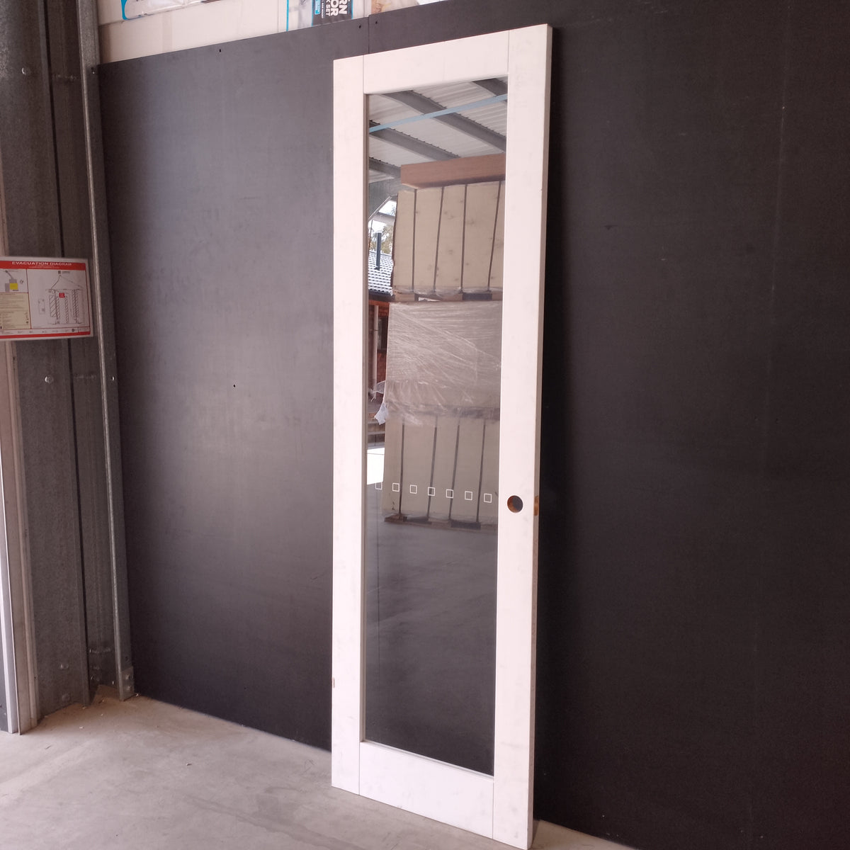 Internal Timber Door - 2340h x 720w Semi-Solid w/ 1 X Clear Glass (PMOD1GC) *Factory 2nd* 30753