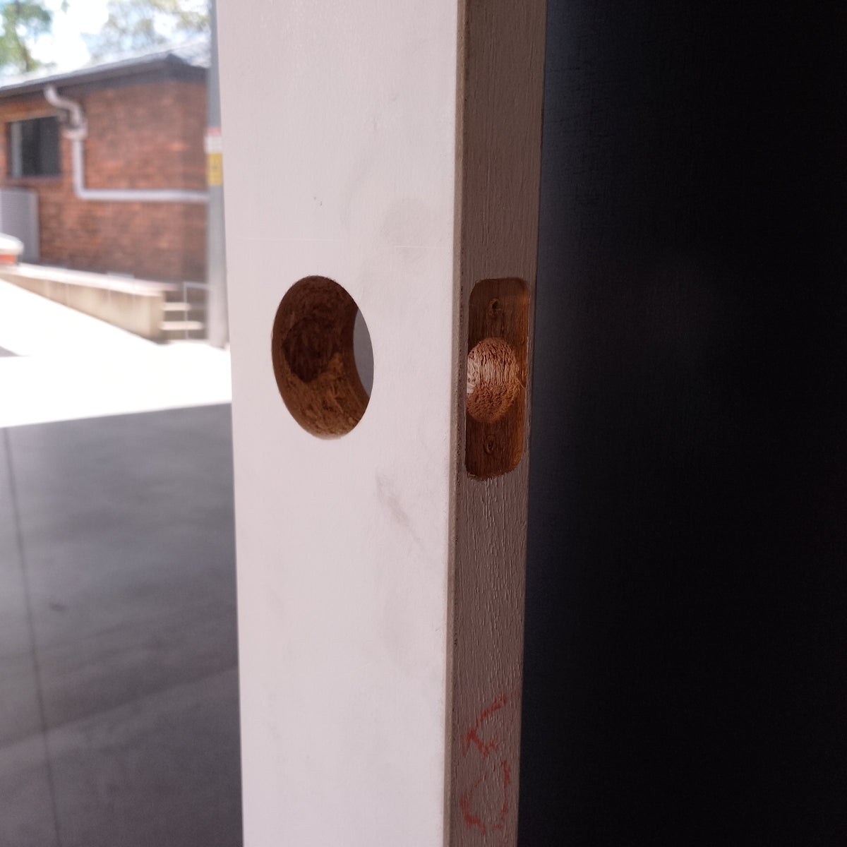 Internal Timber Door - 2340h x 720w Semi-Solid w/ 1 X Clear Glass (PMOD1GC) *Factory 2nd* 30753