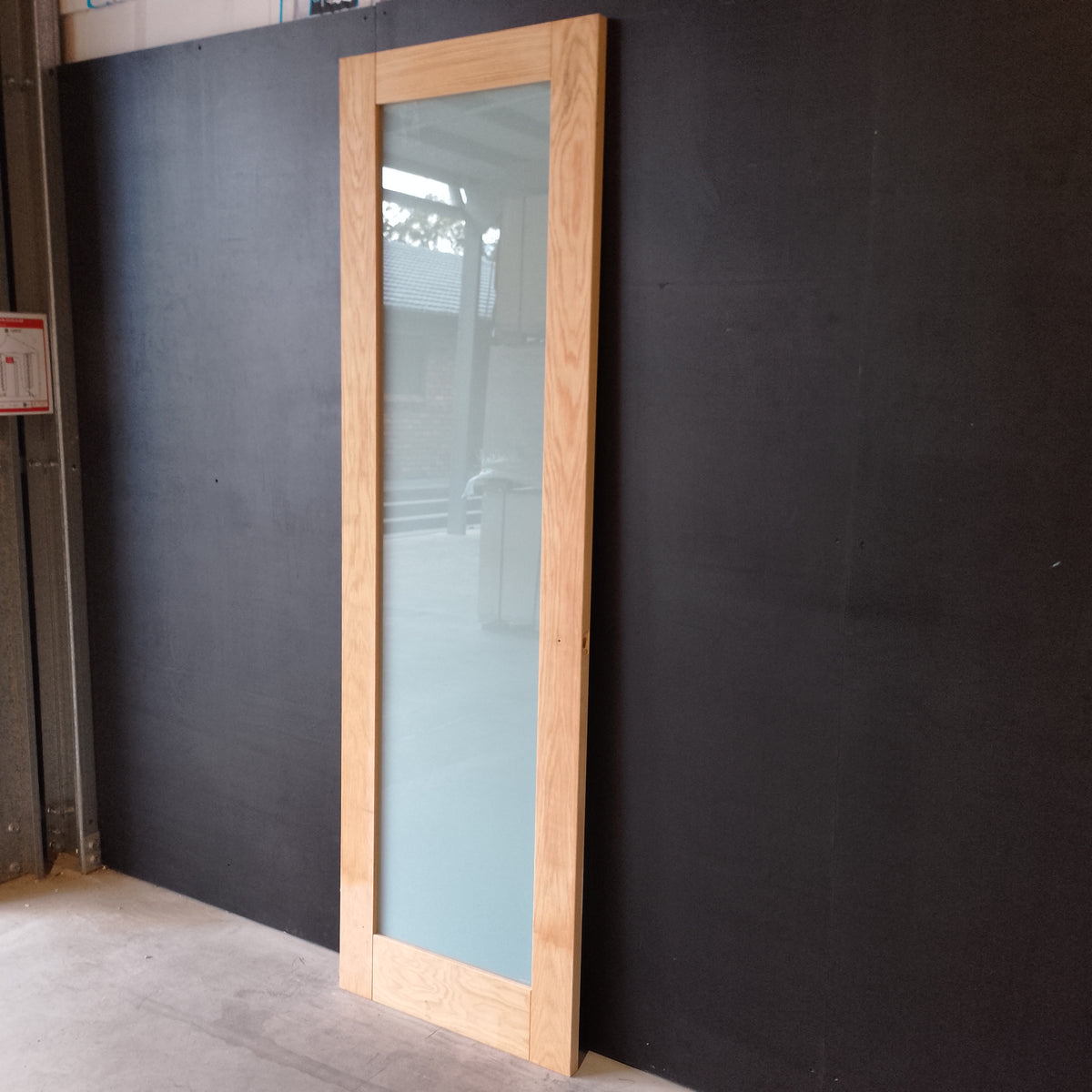 Internal Timber Door - 2340h x 720w Semi-Solid Core w/ 1 X Obscure Glass (AMOD1GT) *Factory 2nd* 30755