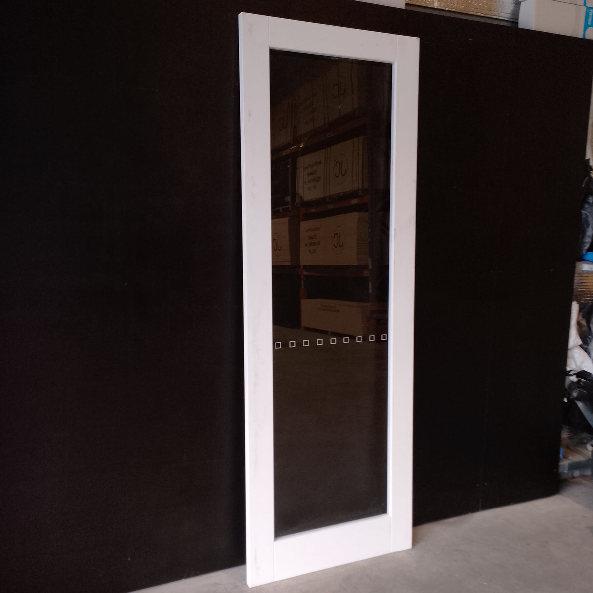 Internal Timber Door - 2340h x 820w Semi-Solid Core w/1 X Clear Glass (PMOD1GC) *Factory 2nd* 30758
