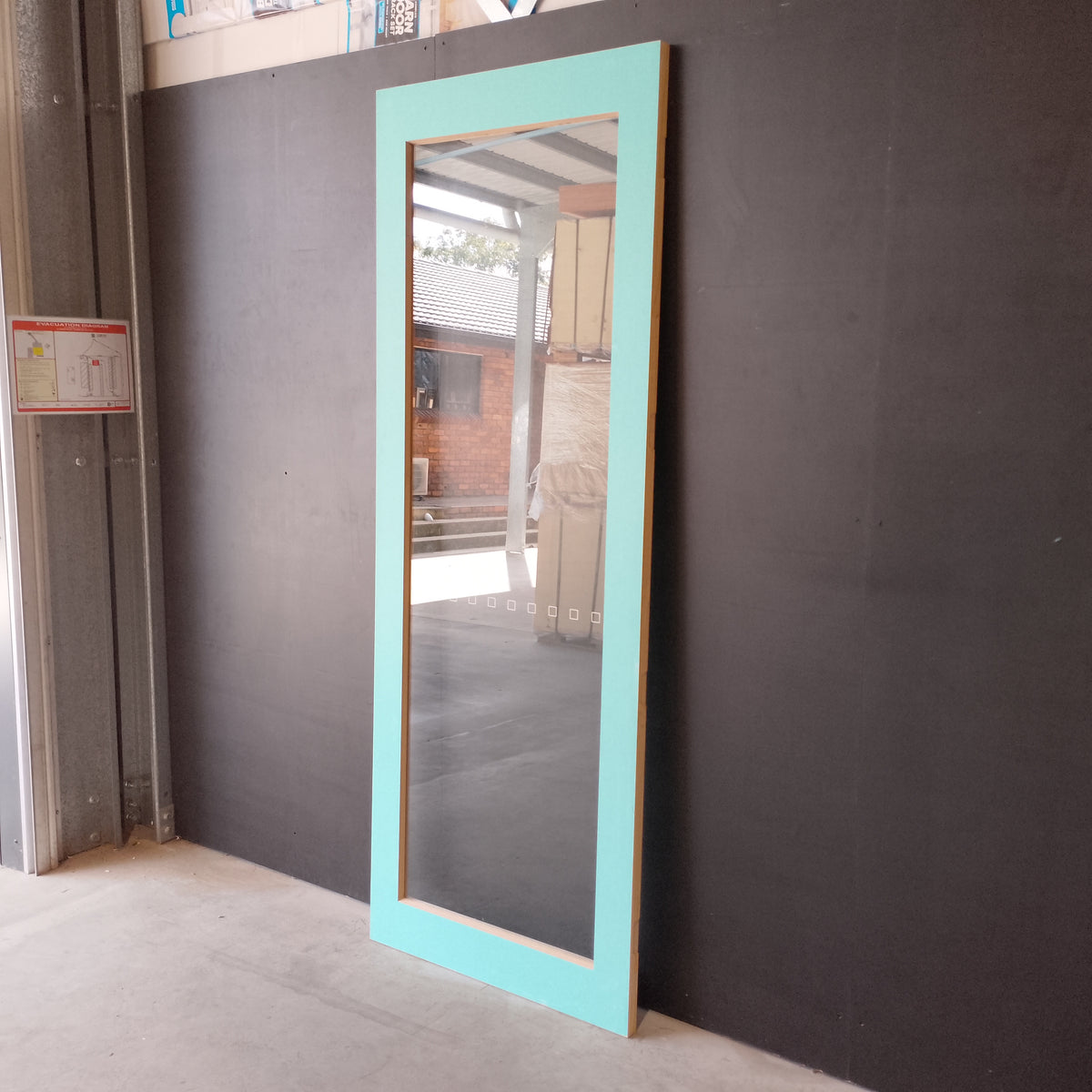 External Timber Door - 2340h x 870w Solid Core w/ 1 X Clear Glass (PMAD21) *Factory 2nd* 30759
