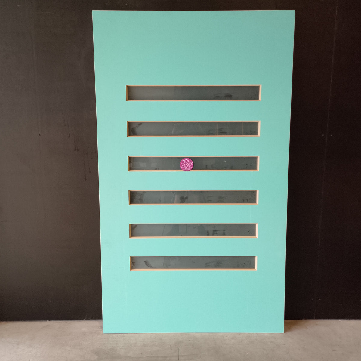 External Timber Door - 2040h x 1200w Solid Core w/ 6 X Obscure Glass (PMAD106) *Factory 2nd* 30769