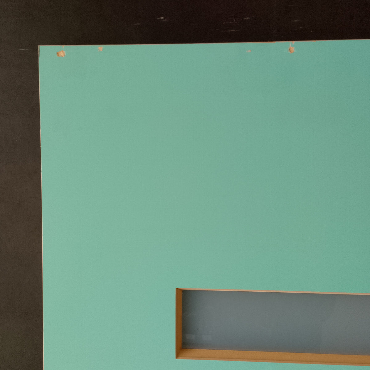 External Timber Door - 2040h x 1200w Solid Core w/ 4 X Obscure Glass (PMAD104) *Factory 2nd* 30770